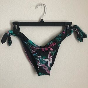 Tezenis Floral Tie Side Cheeky Bikini Bottoms med